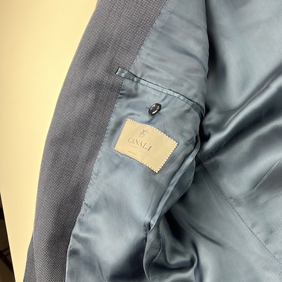 Men's Canali navy blue suit jacket - Picture 13 of 16